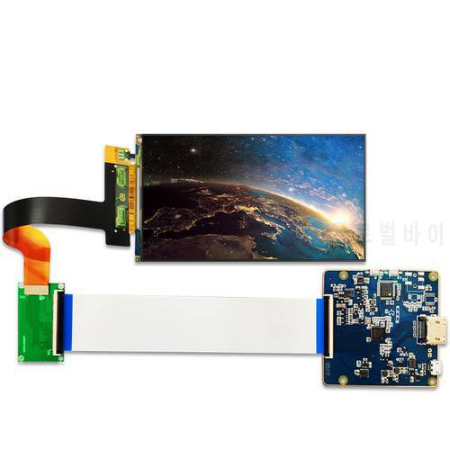 LS055R1SX03 New 5.5 Inch 2K IPS 1440x2560 LCD Screen Display MIPI Controller Board Photon S KLD-1260 3D Printer VR Projector
