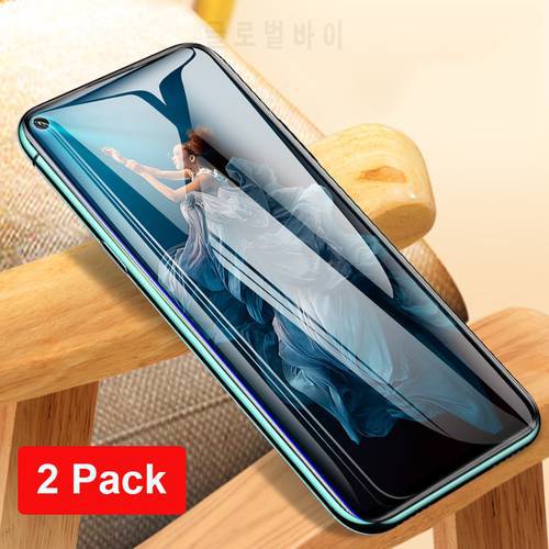 For Huawei Honor 20 Tempered Glass Full Cover Screen Protector For Huawei Honor 20 Pro Lite Armor Glass Film (2 Pack)
