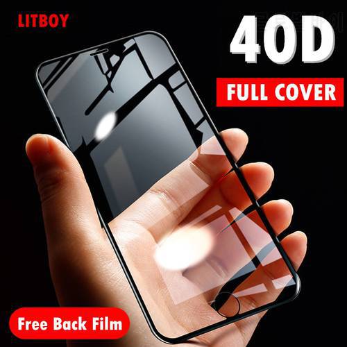 40D Curved Soft Edge Protective Glass For iPhone 7 6 11 8 Plus Tempered Screen Protector For iPhone X XR XS Max 12 pro 12 Glass