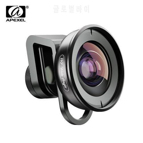 APEXEL HD Optic Phone Mobile Lens 110 Degree Wide Angle Lens With CPLStar Filter Lens For iPhone Xiaomi Huawei Most Smartphones