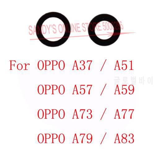 2 PCS New Rear Camera Glass Lens For OPPO A37 A51 A57 A59 A73 A77 A79 A83 Back Camera Lens Glass Cover With Adhesive Sticker