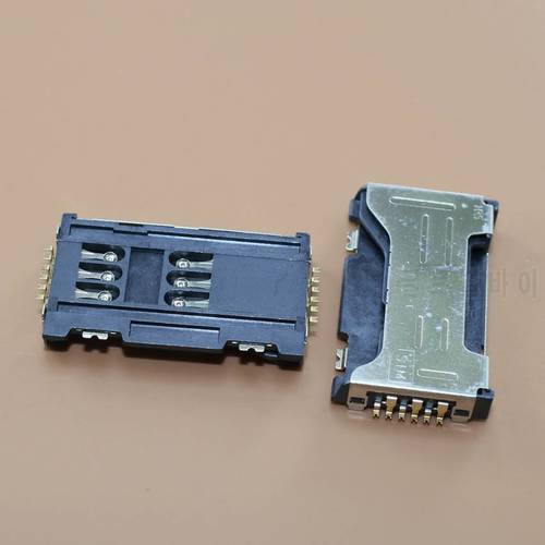 5pcs Sim card socket adapter for Samsung Galaxy S Duos S7562 S7562I c6712 i8262D I589 I829 B9062 I739 i779 dual sim Card tray