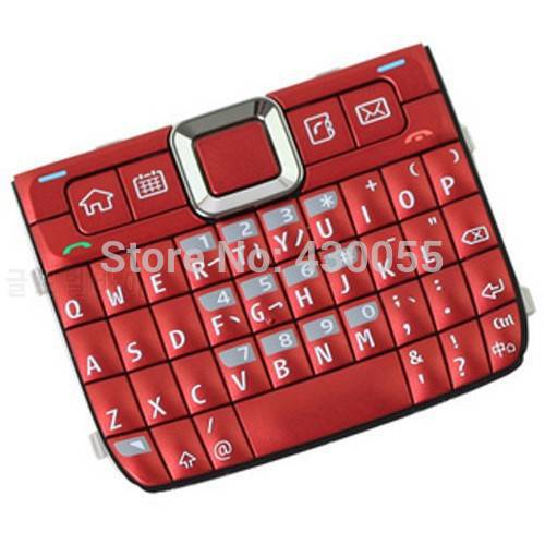 Red New Housing Home Function Main Keypads Keyboards Buttons Cover For Nokia E71, Free Shipping with tracking
