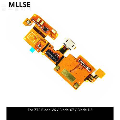 Original charger port For ZTE Blade V6 / Blade X7 / Blade D6 USB charging port dock connector complete Flex cable Repair Parts