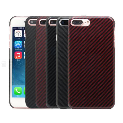 100% Real Carbon Fiber Case For iPhone 8 Plus Ultra Thin Deluxe Aramid Fiber Cover For Apple iPhone 7 Plus New Arrival