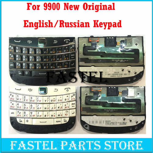HKFASTEL For BlackBerry Bold Touch 9900 original New Mobile Phone Housing English / Russian Keypad Cover Case Free shipping