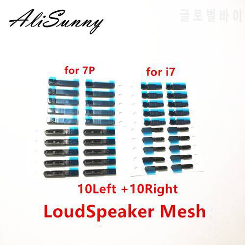 10Set LoudSpeaker Left + Right Buzzer Mesh Adhesive Sticker for iPhone 6 7 8 Plus 11 12 X XS XR Anti Dust Bottom Tap Glue