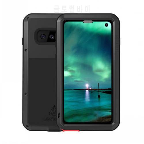 LOVEMEI Dirt-resistant Anti-knock Metal Aluminum Case with Gorilla Glass for Samsung Galaxy S10 G9730 6.1