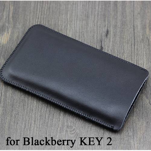 Luxury Genuine Leather Pouch for Blackberry KEY2 Case Handmade Fashion Phone Bag for BlackBerry Key 2 Fundas Slim Sleeve Shell