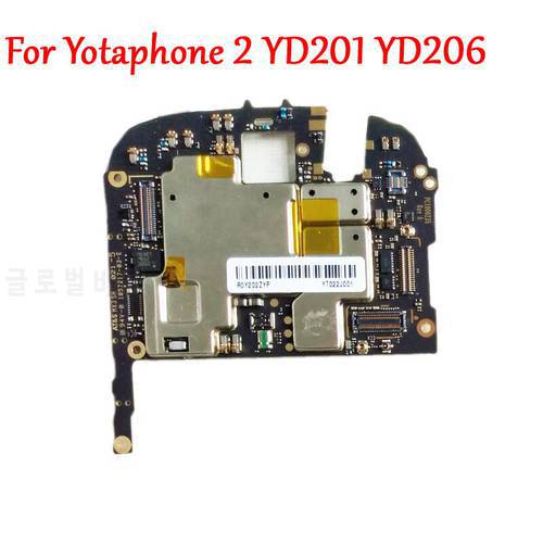 Tested Full Work Unlock Motherboard For Yotaphone 2 YOTA YD201 YD206 Mainboard Logic Circuit Electronic Panel FPC