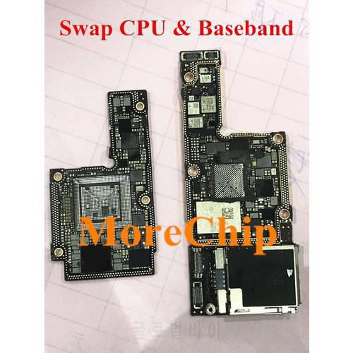 For iPhone XS CNC Board 64GB Swap Drill CPU Baseband Motherboard Mainboard Logic Board Good Working After Change CPU Baseband