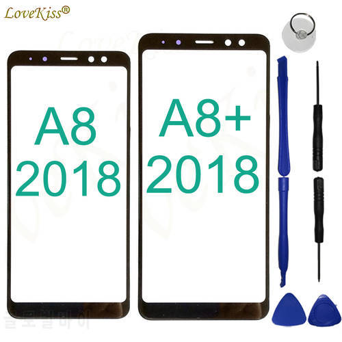 A8 A8+ 2018 Touchscreen Front Panel For Samsung Galaxy A8 Plus A8Plus 2018 A730 A530 Touch Screen Sensor LCD Display Glass Cover