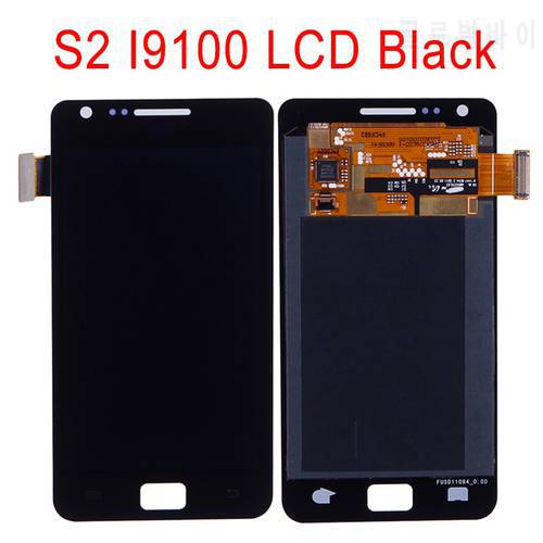 Super AMOLED Burn Shadow For Samsung S2 i9100 LCD For Samsung Galaxy S2 i9100 Display LCD Screen Touch Digitizer Assembly