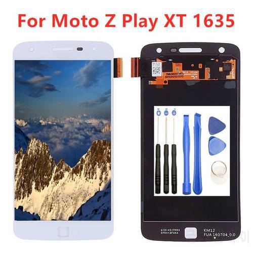 100% Tested LCD For Motorola Moto Z Play Lcd Screen Display For Moto Z Play XT1635 XT1635-01 XT1635-03 Screen Digitizer Assembly