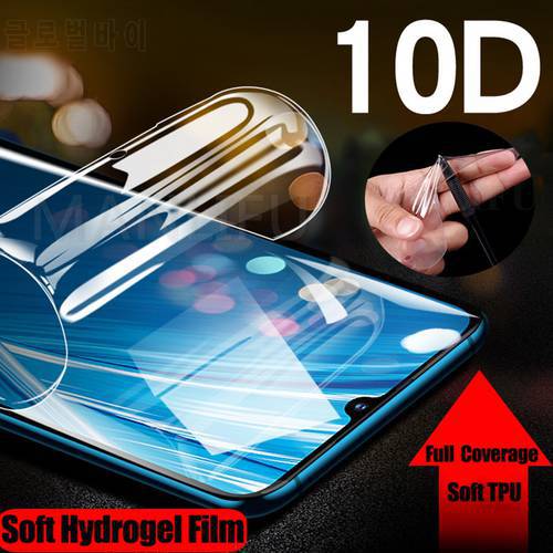 10D Silicone Hydrogel Sticker Film For LG Velvet G6 G7 G8X ThinQ Q7 Q6 Plus V20 V30 V40 V50 Wing 5G TPU Front Screen Protector