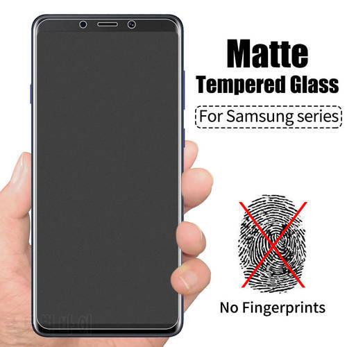 Matte Frosted Tempered Glass For Samsung Galaxy A71 A51 A31 A72 A52 A32 A23 A12 A02S A21S A70 A73 A53 A33 A13 Screen Protector