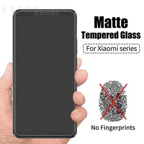 Anti Blue Light Matte Tempered Glass For Xiaomi Redmi Note 9 8 7 8T 9S Pro Poco F1 F2 X3 Matte Screen Protector Protective Film