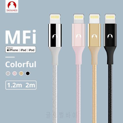 Snowkids MFi Cable for Lightning to USB Cable for iPhone 11 X 8 7 6 5 X XR XsMax SE Long Cable Support Upto iOS 13 Data Sync