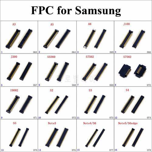 ChengHaoRan 1pc LCD Display FPC Connector For Samsung NOTE5 S6 Edge Note4 Note3 S5 S4 S5 S2 I9082 S7562 S5360 j200 j100 A8 A5 A3