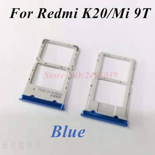 Original For Redmi K20 K20 pro Sim Card Tray +Micro SD Card Adapter Socket Slot Holder For Xiaomi 9T spair Parts