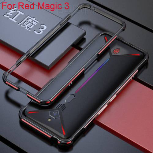 Metallic Case For ZTE Nubia RedMagic 3 NX629J Phone Metal Frame edge cover shell Case For Red Magic 3 Cases covers shell