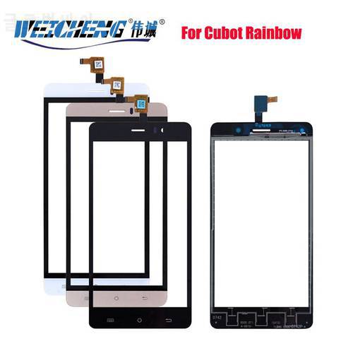 WEICHENG Black/White/Gold 5 inch For Cubot Rainbow Touch Screen Digitizer Panel for rainbow touch