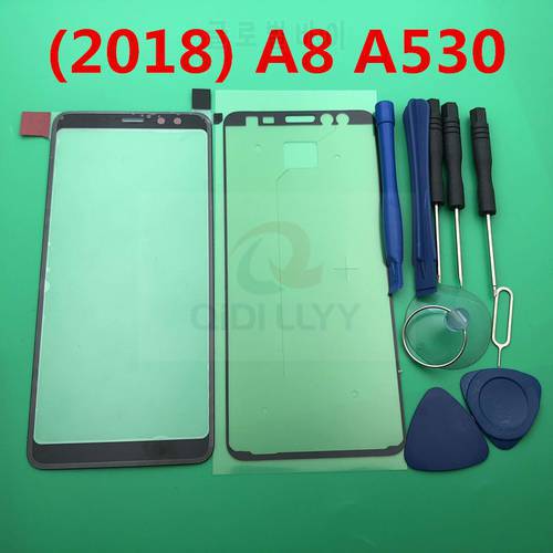 A8 Replacement External Glass for Samsung Galaxy A8 2018 A530 A530F LCD Display Touch Screen Front Glass External Lens