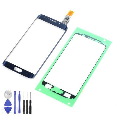 Original Touch Screen For Samsung Galaxy S6 Edge G925F G925 LCD Front Glass Touch Screen Digitizer with Adhesive+Tools