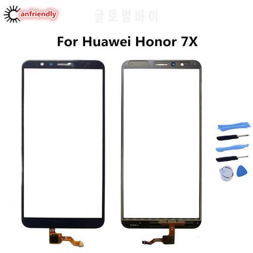 For Huawei Honor 7X BND AL10 L21 L24 TL10 Touch Screen Replacement Phone Accessories Front Glass For Huawei Honor 7X 7 X 5.93