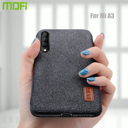 for Xiaomi Mi A3 case cover MOFi original A3 Lite shockproof fabric silicone coque capas MiA3 protect back business cases