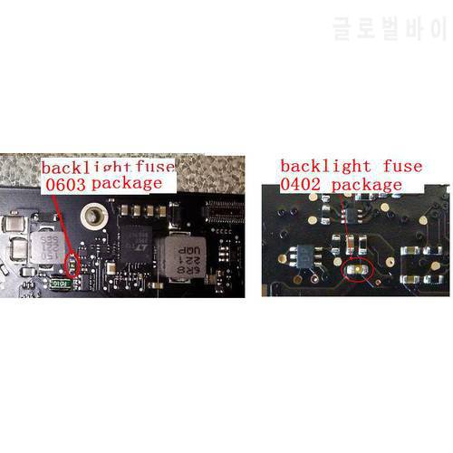 50pairs/lot=100pcs, for Macbook pro air unibody A1278 A1370 A1466 etc backlight fuse F9800/F9700 on logic board fix part