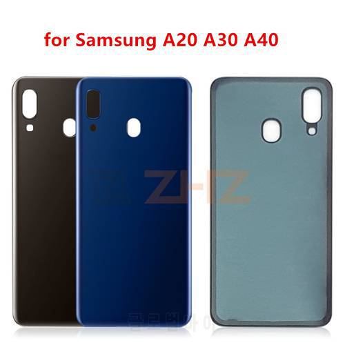 For SAMSUNG Galaxy A20 A205 A30 A40 A405 2019 Back Battery Cover Door Rear plastic soft Housing Case Replacement repair parts