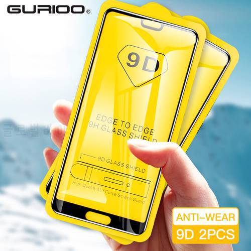 2 Pcs 9D Tempered Glass For Huawei Honor 6X 7X 8X Max 7A 8A 9A Play Magic 2 7S 8S 8X 9 9X 9S 10 20 30 Lite Screen Protector Film