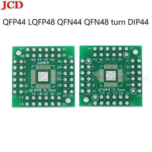 JCD QFN48 QFP48 turn DIP48 PCB Board Adapter Plate 0.5mm QFP44 LQFP48 QFN44 QFN48 turn DIP44 DIP Adapter plate