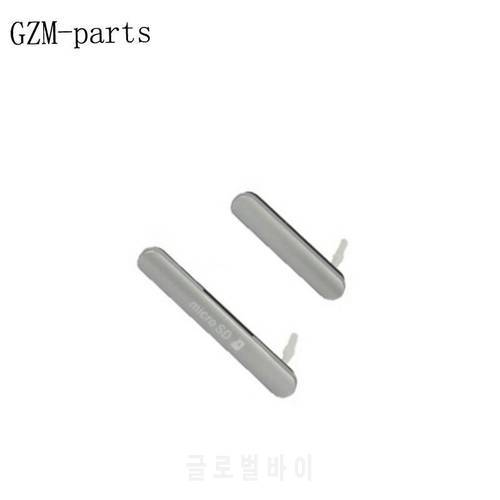 GZM-parts Black White Color For Sony Xperia M4 Sim Card Slot Port Micro SD USB Dust Plug Cover Replacement