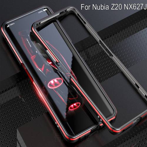Black Red Anti-fall Metal Frame PC hard Back cover For ZTE Nubia Z20 NX627J case Aluminum Alloy coque For Nubia Z20 Metal Bumper