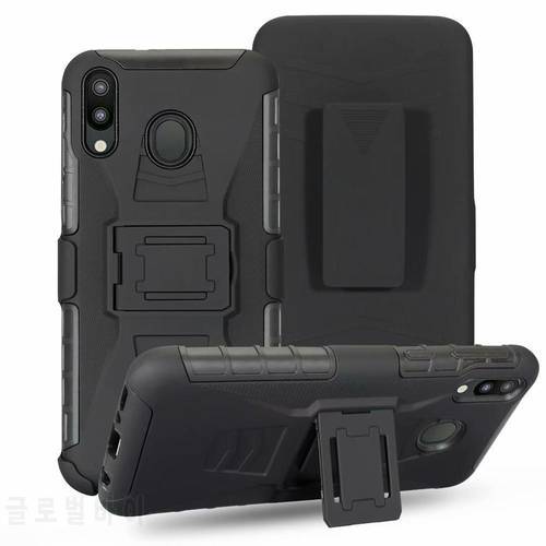 ShockProof Heavy Duty Armour Tough Stand Case With Belt Clip For Xiaomi Redmi Note 7