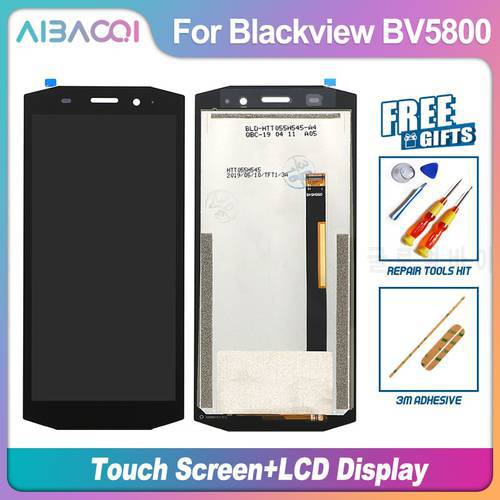 AiBaoQi New 5.5 Inch Touch Screen+1440x720 LCD Display Assembly Replacement For Blackview BV5800/BV5800 Pro Android 8.1 Phone