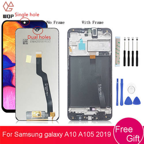 For Samsung galaxy A10 lcd Digitizer A105/DS A105F A105FD A105M Display Touch Screen with frame Digitizer For Samsung A10 lcd