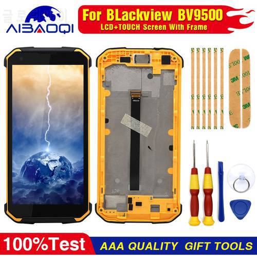 New For Blackview BV9500 BV9500 Pro BV9900 BV9900E BV9900 Pro LCD Display Digitizer Assembly With Frame Replacement Parts