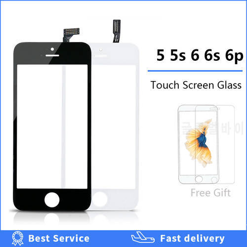 Touch Screen Digitizer For iPhone 6 6S plus 5 5s SE 5c Touchscreen + Frame Front Touch Panel Glass Lens For Iphone 7 8 plus 6p