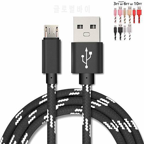 Original 3M Long Micro usb Data cable For Samsung Galaxy M10 J3 J5 J7 J8 J6 J4 Plus A6 A3 A5 A7 2016 Android fast Charger wire