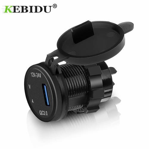 Kebidu Universal 5V/3A QC 3.0 USB Car Charging Cigarette Lighter Socket Adapter Car Charger Voltmeter Ammeter For Mobile Phone