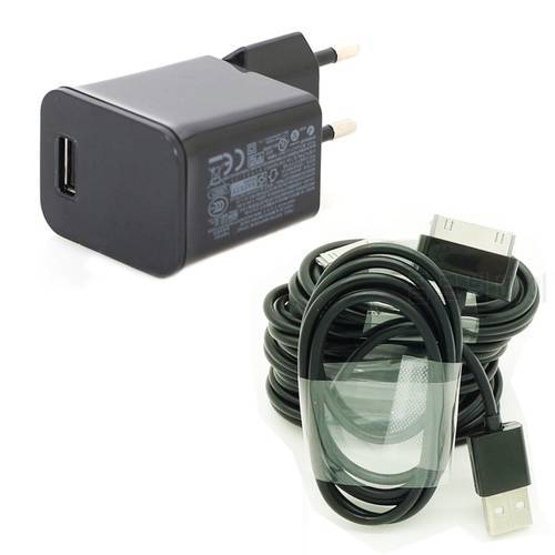 5V/2A EU Tablet Travel Wall Charger For Samsung Galaxy Tab 2 10.1 GT-P1000 P5100 P5110 P5113 P3100 P3110 P6800 N8000 Data Cable