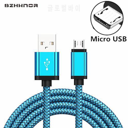 2.4A Braided Micro USB Charger Cabel for Android Samsung Galaxy S7 S6 Edge J3 J5 J6 J7 J8 2018 2017 MP3 0.2M/short/1M/2M Long