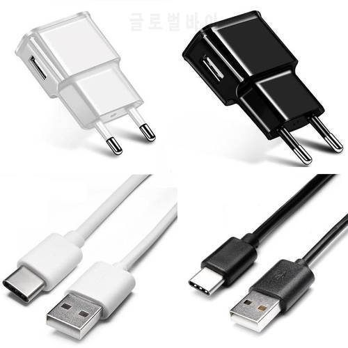 Fast Charger Phone Adapter For Samsung S8 S9 S10 Plus A50 A30 A70 A7 A8 A9 2018 Note 8 9 M30 M20 Type-C Micro USB Charging Cable
