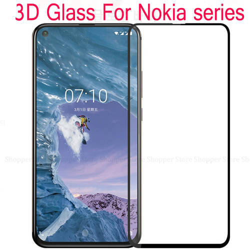 3D Full Cover Tempered Glass For Nokia 7.2 2.2 4.2 3.2 8.1 7.1 5.1 Plus X5 Screen Protector Tempered Glass For Nokia 9 8 7 3 2 7