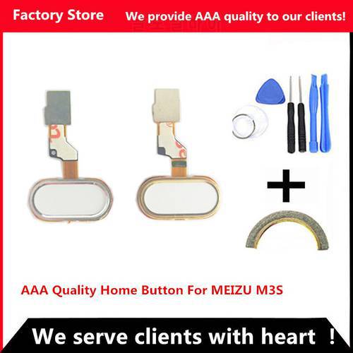 Q&Y QYJOY AAA Quality Home Btton for MEIZU M3S Home Buttons Flex Cable Replacement For MEILAN 3S Fingerprint