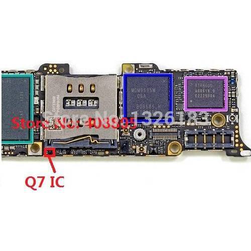 20pcs/lot For iPhone 5 5G Q7 IC chip on motherboard 3pin HK post airmail free ship