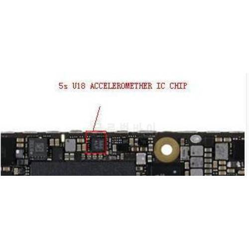 10pcs For 5S U18 Accelerometer accelero ic chip Logic board fix part